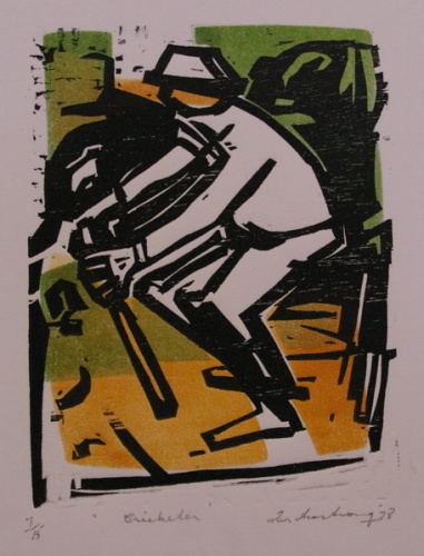 Cricketer by Ian Armstrong