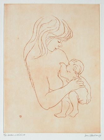 Mother & Child XII by Louis Kahan