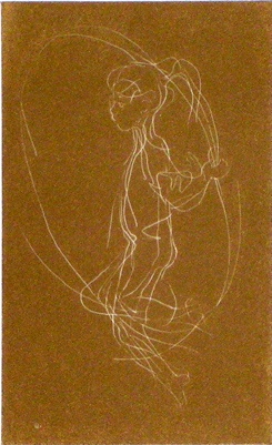 Skipping Girl II (Relief) by Louis Kahan