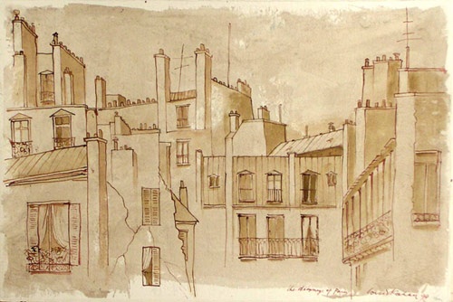 the chimneys of Paris by Louis Kahan