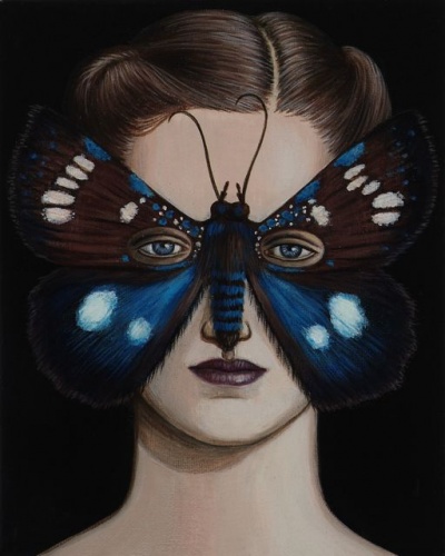 Argyrolepidia aequalis Moth Mask  by Deborah Klein