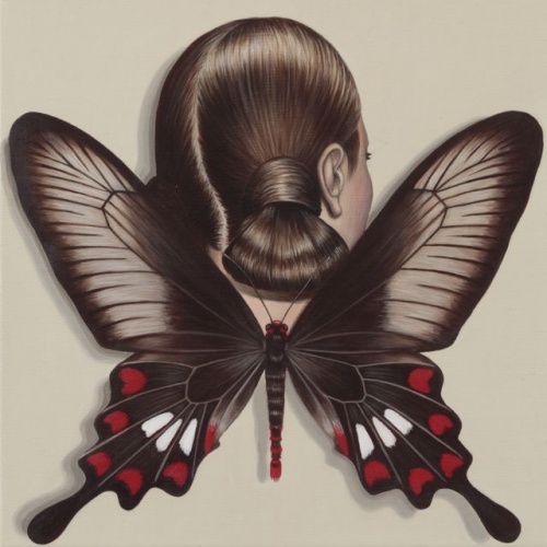 Common Rose Swallowtail Winged Woman by Deborah Klein