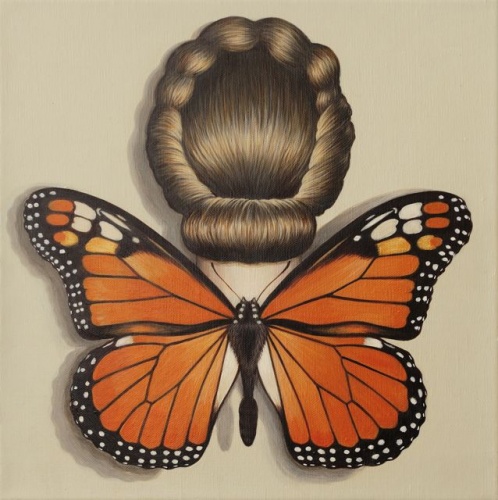 Monarch Butterfly Winged Woman by Deborah Klein