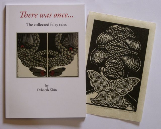 There was once...including linocut Lace Lepidoptera by Deborah Klein