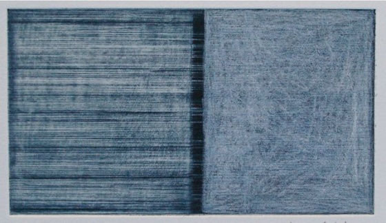 Untitled (drypoint/crayon 08) by Miranda Leighfield
