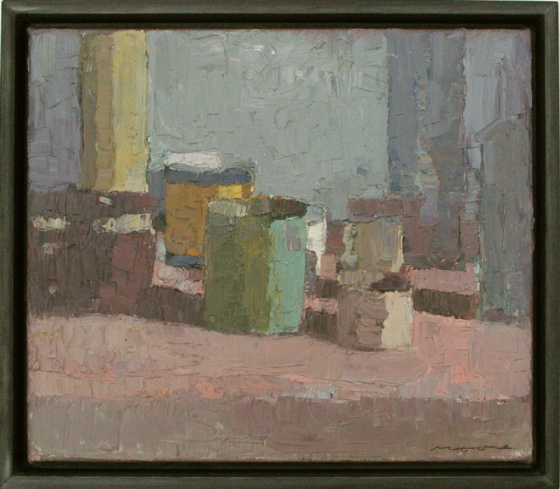 Still Life with Green Pot by David Moore