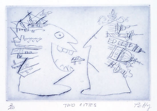 Two cities by Bruce Petty