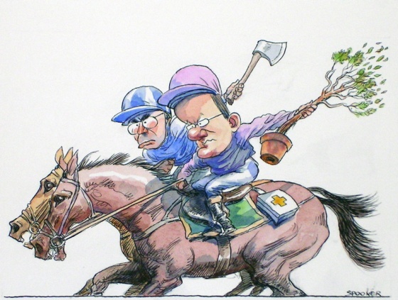 Election eve race by John Spooner