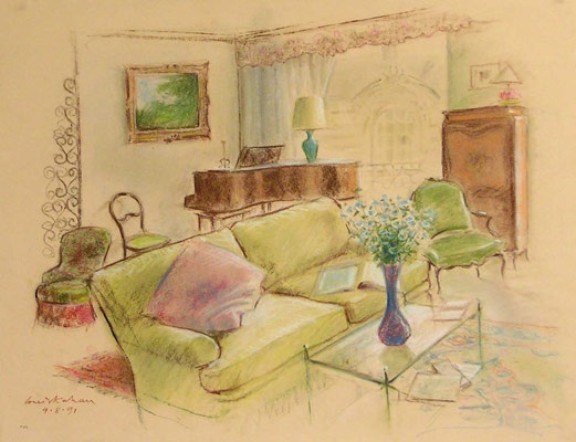 French Interior III by Louis Kahan