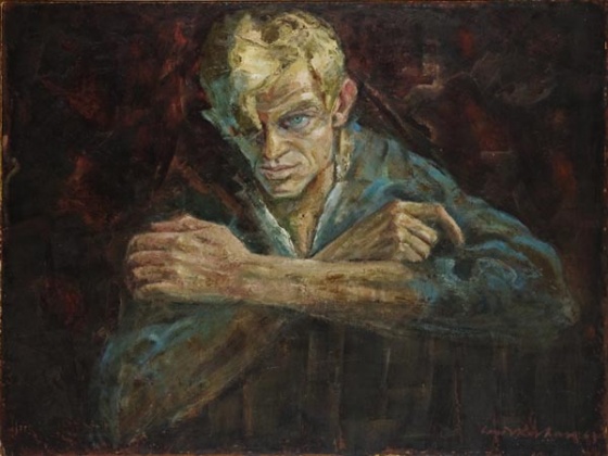Portrait of Robert Hughes by Louis Kahan